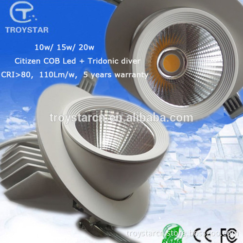 Hot sale cob led downlight IP44 cob ceiling light 15w led dimmable downlight